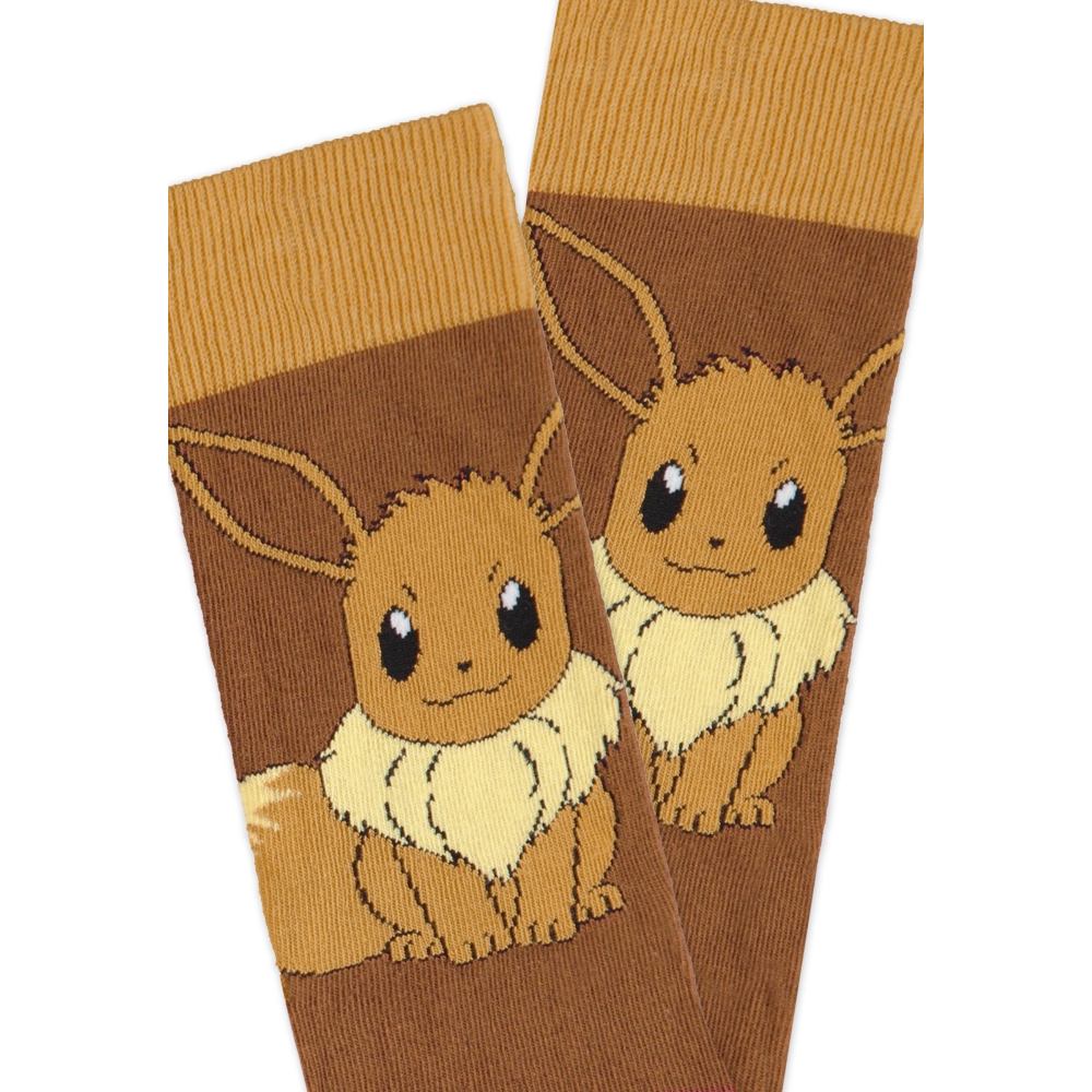 Pokémon - Eevee Novelty Chaussettes - Marron